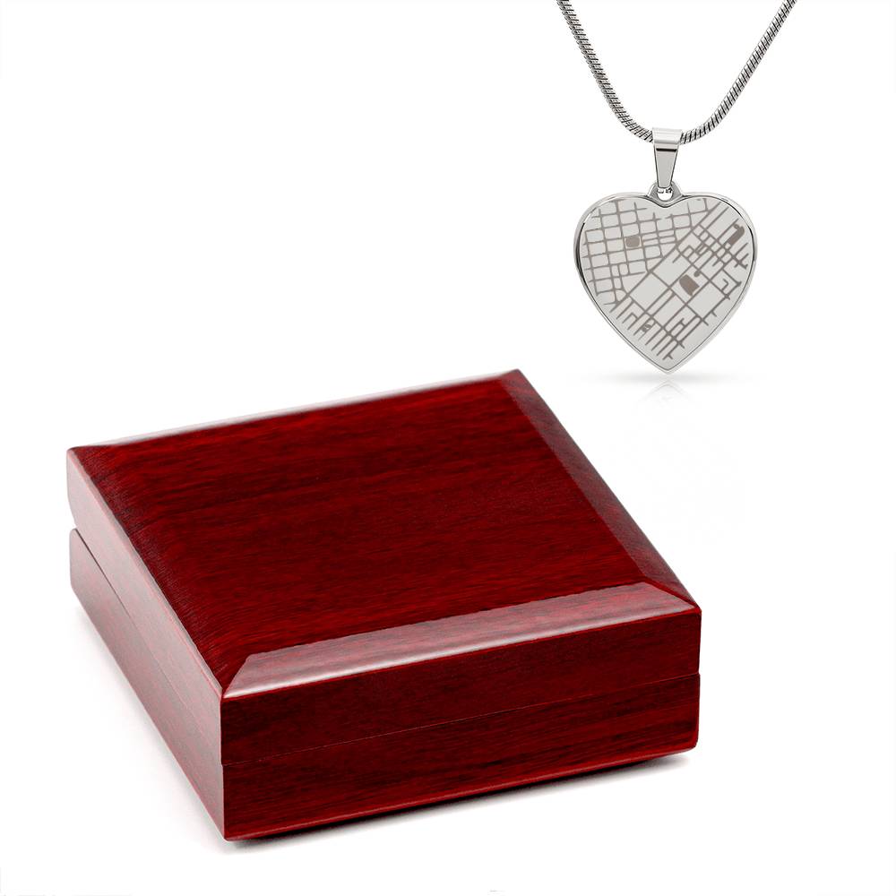 Engraved Valentine's Day Necklace with Custom Love Message Card | Gift for Husband Boyfriend Anniversary