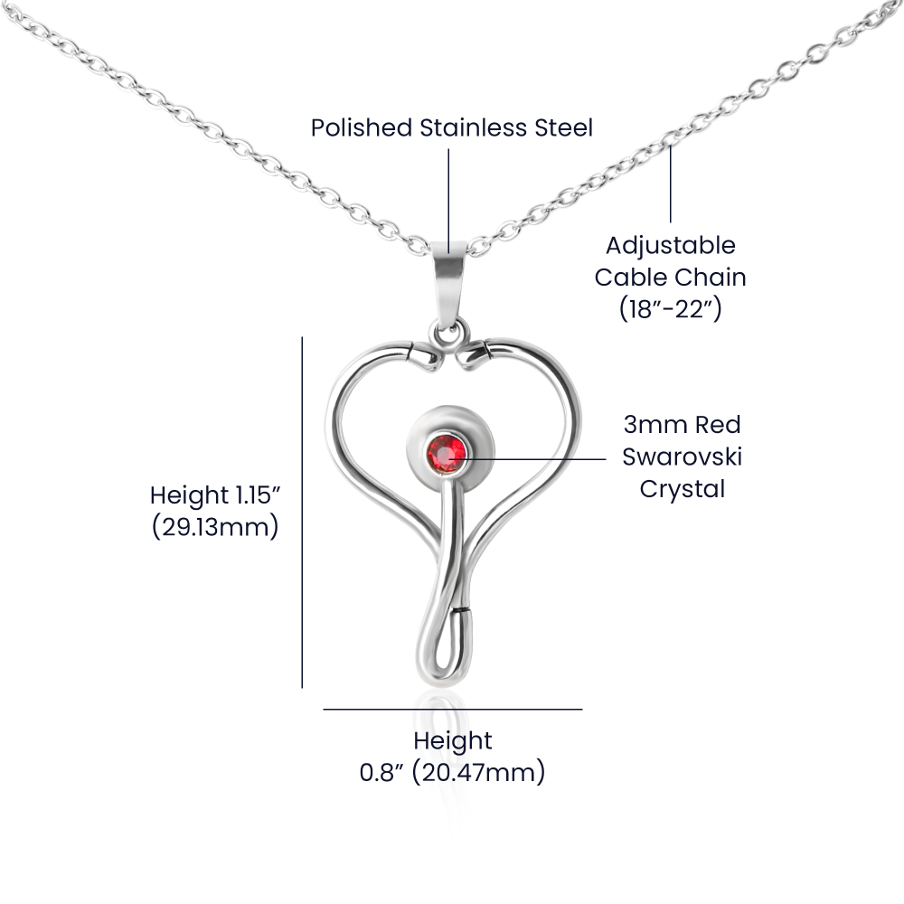 Custom Valentine's Day Necklace + Personalized Card Set | Gift for Girlfriend Wife Anniversary Birthday