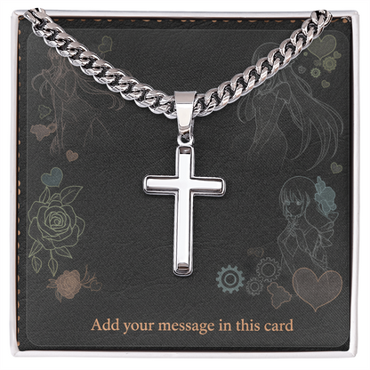 Personalized Valentine's Day Necklace with Custom Card - Romantic Jewelry | Husband Boyfiend Anniversary Dad
