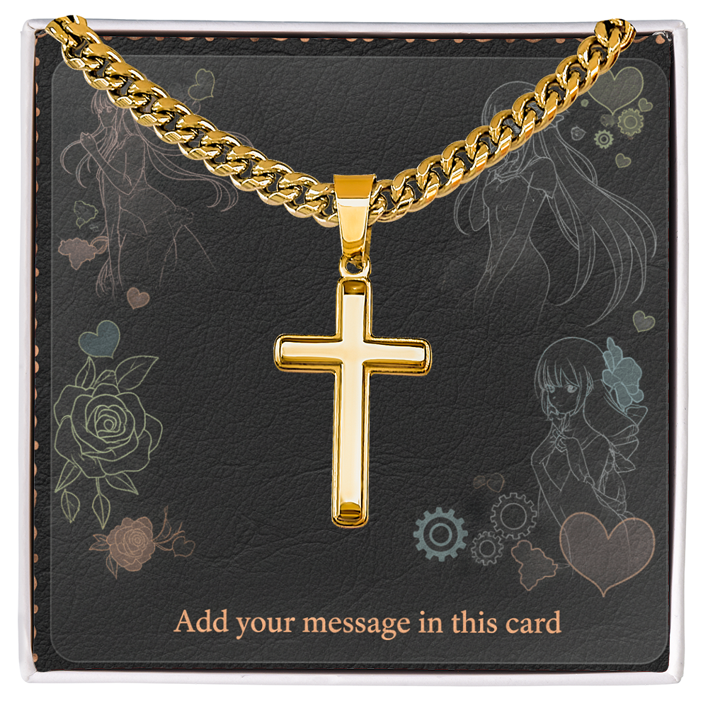 Personalized Valentine's Day Necklace with Custom Card - Romantic Jewelry | Husband Boyfiend Anniversary Dad