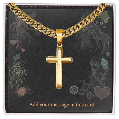 Personalized Valentine's Day Necklace with Custom Card - Romantic Jewelry | Husband Boyfiend Anniversary Dad