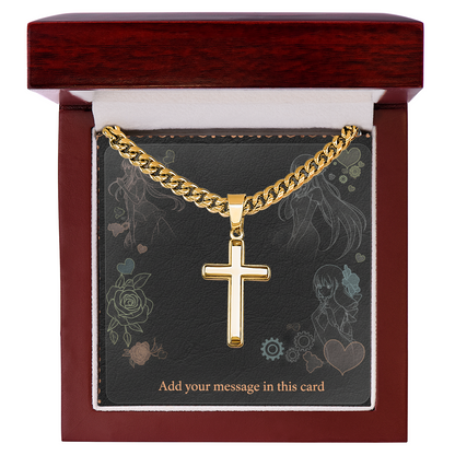 Personalized Valentine's Day Necklace with Custom Card - Romantic Jewelry | Husband Boyfiend Anniversary Dad