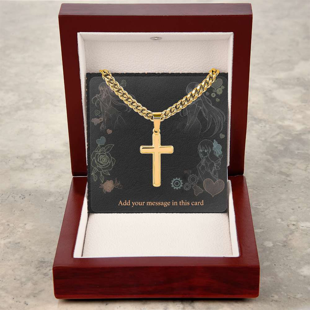 Personalized Valentine's Day Necklace with Custom Card - Romantic Jewelry | Husband Boyfiend Anniversary Dad