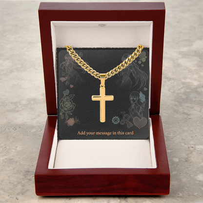 Personalized Valentine's Day Necklace with Custom Card - Romantic Jewelry | Husband Boyfiend Anniversary Dad