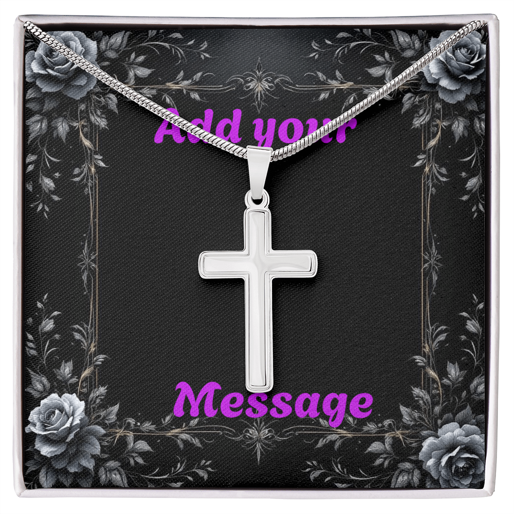 Luxury Custom Valentine's Day Necklace for HIM + Engraved Personalized Card Set & Light Box | Gift for Boyfriend, Husband, Anniversary, Birthday