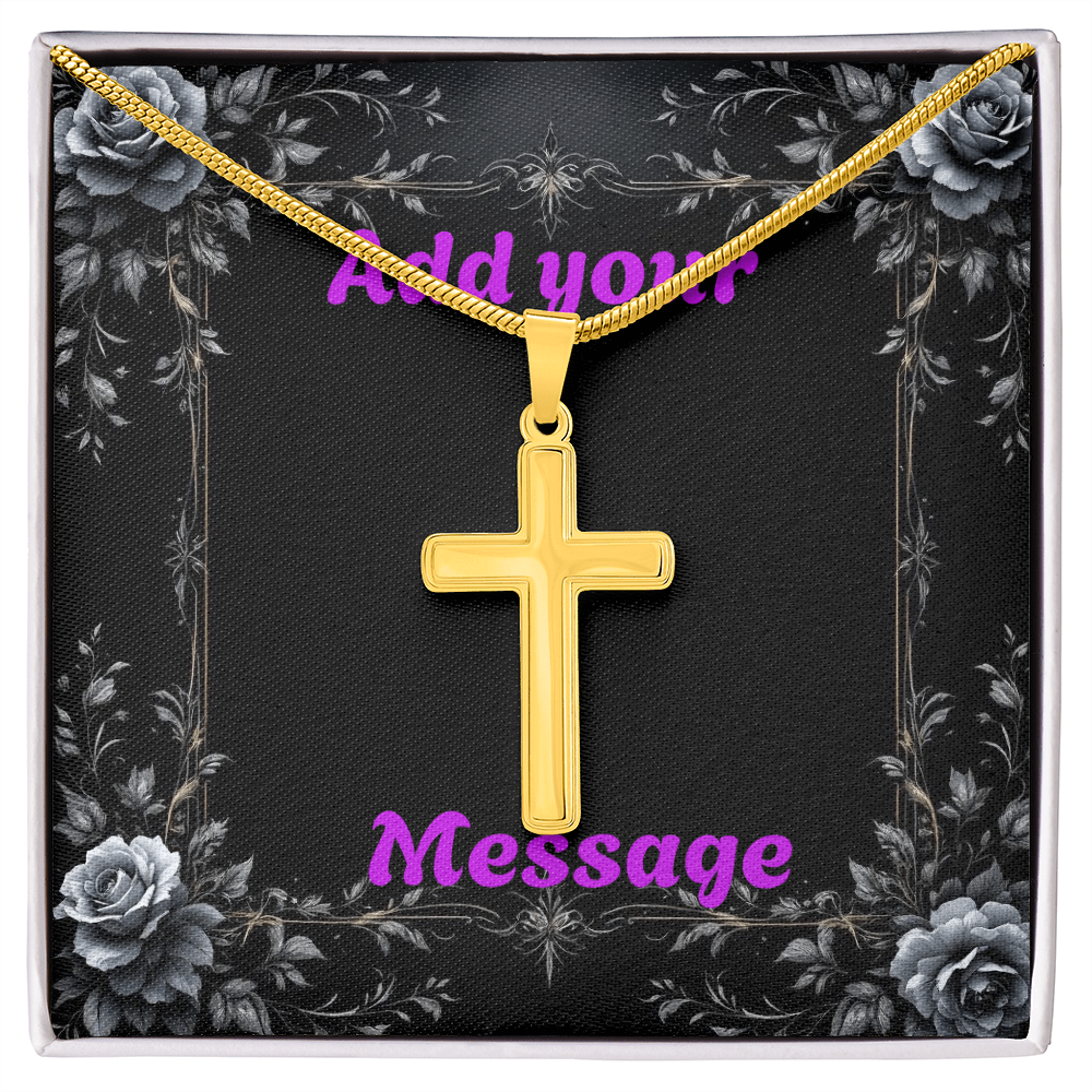 Luxury Custom Valentine's Day Necklace for HIM + Engraved Personalized Card Set & Light Box | Gift for Boyfriend, Husband, Anniversary, Birthday