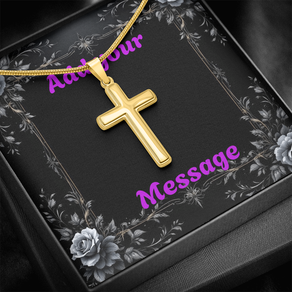 Luxury Custom Valentine's Day Necklace for HIM + Engraved Personalized Card Set & Light Box | Gift for Boyfriend, Husband, Anniversary, Birthday