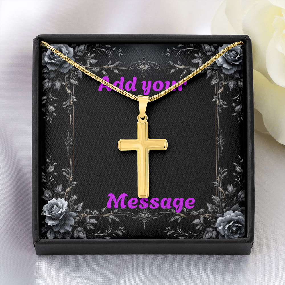 Luxury Custom Valentine's Day Necklace for HIM + Engraved Personalized Card Set & Light Box | Gift for Boyfriend, Husband, Anniversary, Birthday