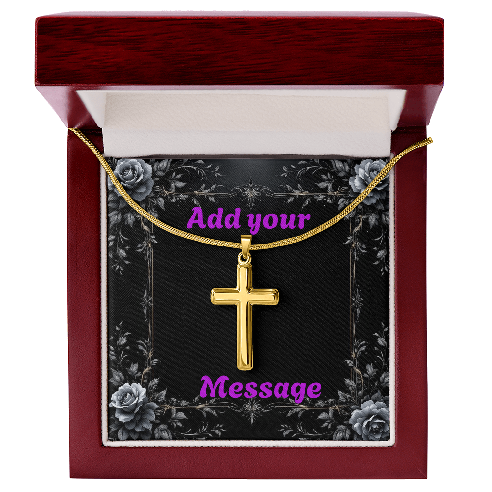 Luxury Custom Valentine's Day Necklace for HIM + Engraved Personalized Card Set & Light Box | Gift for Boyfriend, Husband, Anniversary, Birthday