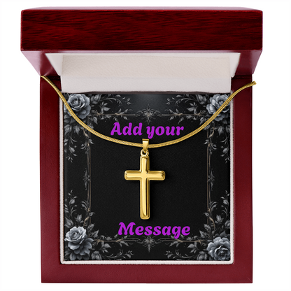 Luxury Custom Valentine's Day Necklace for HIM + Engraved Personalized Card Set & Light Box | Gift for Boyfriend, Husband, Anniversary, Birthday