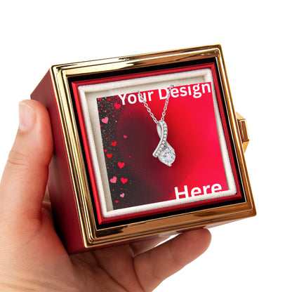 Personalized Necklace Gift with Custom Card - Valentine's Day Jewelry | Wife Girlfriend Anniversary Mom