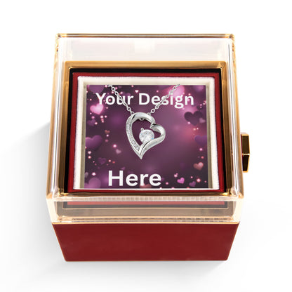 Personalized Valentine's Day Necklace with Custom Message Card | Gift for Wife Girlfriend Anniversary