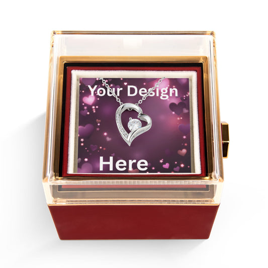 Personalized Valentine's Day Necklace with Custom Message Card | Gift for Wife Girlfriend Anniversary