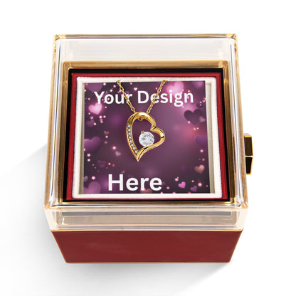 Personalized Valentine's Day Necklace with Custom Message Card | Gift for Wife Girlfriend Anniversary