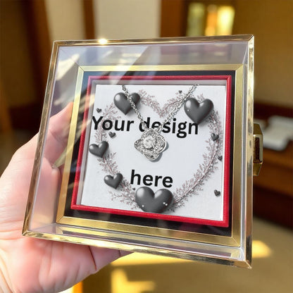 Engraved Valentine Necklace with Custom Love Message Card | Gift for Wife Girlfriend Anniversary Birthday