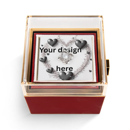 Engraved Valentine Necklace with Custom Love Message Card | Gift for Wife Girlfriend Anniversary Birthday