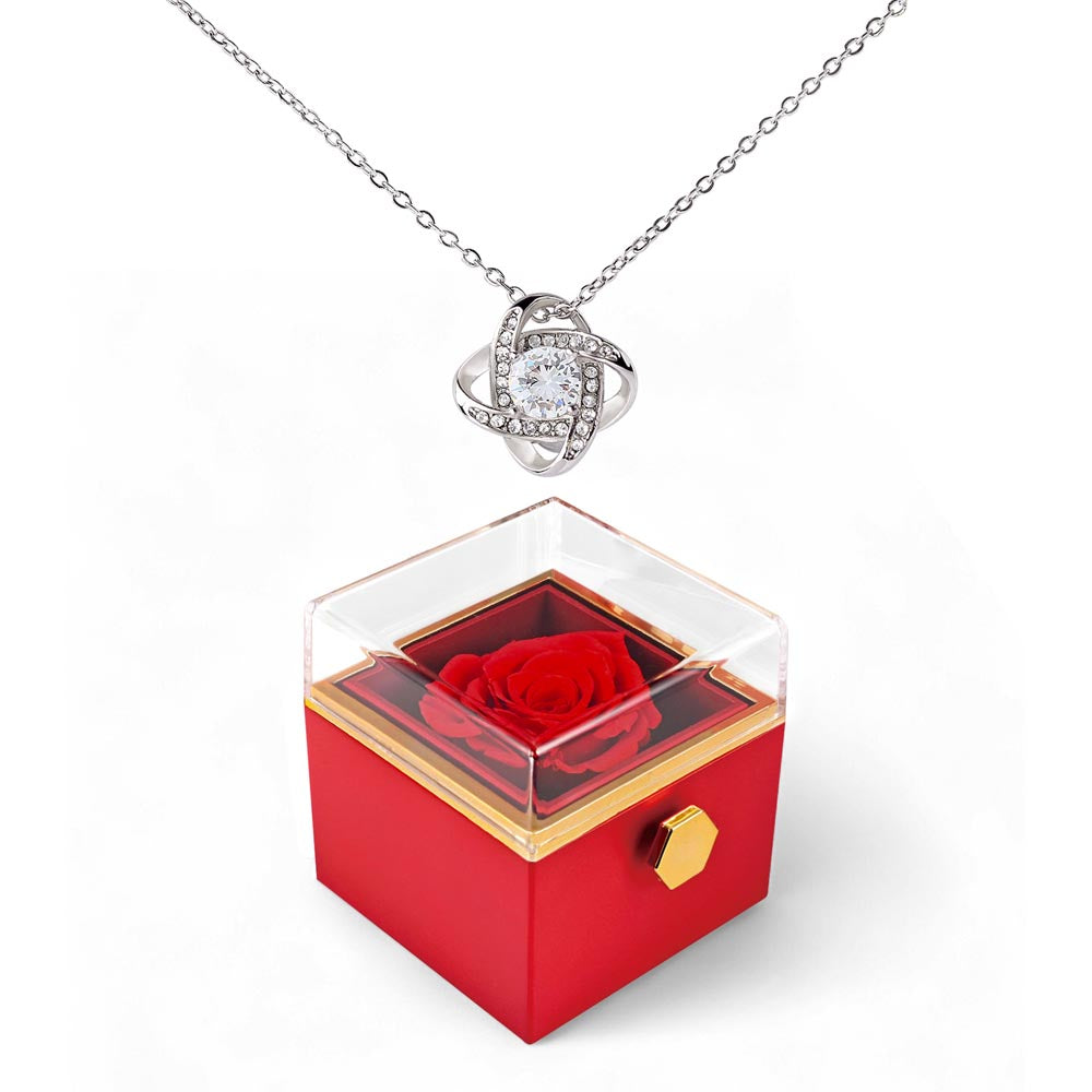 Personalized Love Necklace with Custom Message Card | Valentine's Day Gift Wife Girlfriend Anniversary Birthday