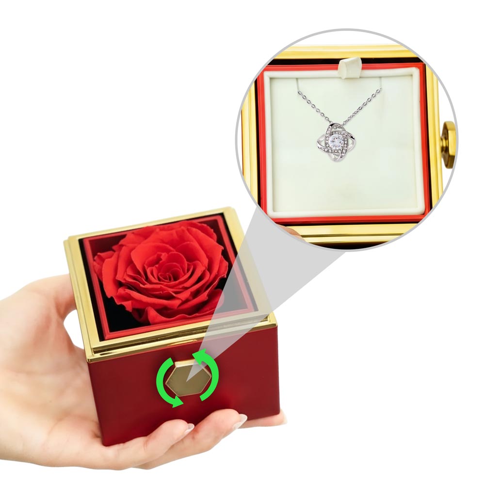 Personalized Love Necklace with Custom Message Card | Valentine's Day Gift Wife Girlfriend Anniversary Birthday