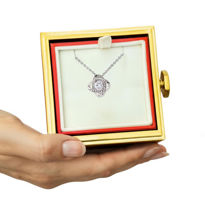 Personalized Love Necklace with Custom Message Card | Valentine's Day Gift Wife Girlfriend Anniversary Birthday