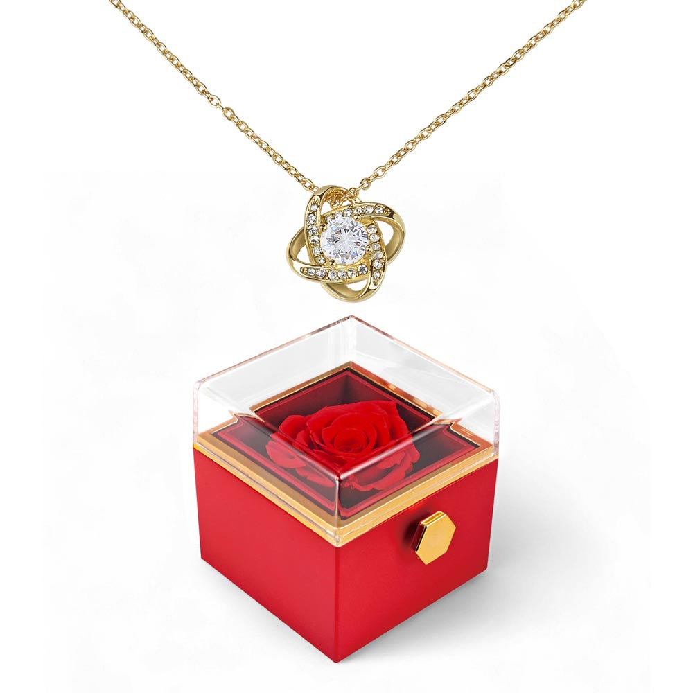 Personalized Love Necklace with Custom Message Card | Valentine's Day Gift Wife Girlfriend Anniversary Birthday