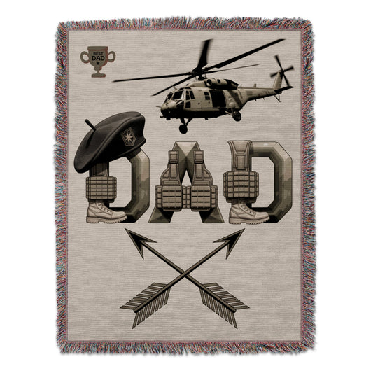 Best Dad Military Helicopter Themed Blanket product
