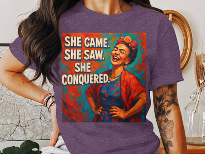 She Came She Saw She Conquered graphic product