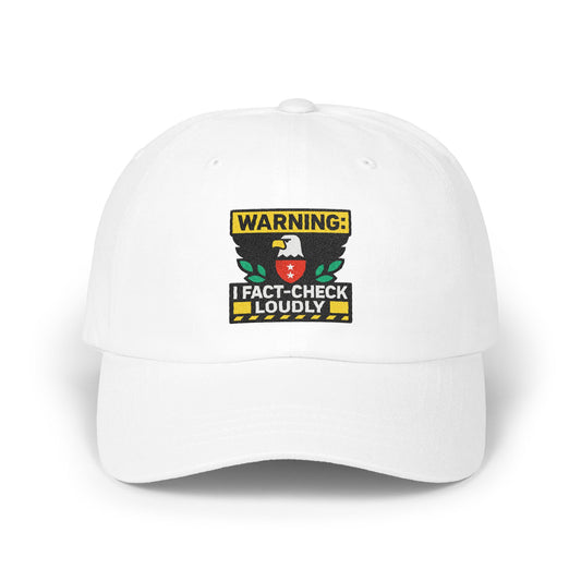 Warning Fact-Check Loudly Graphic Hat product