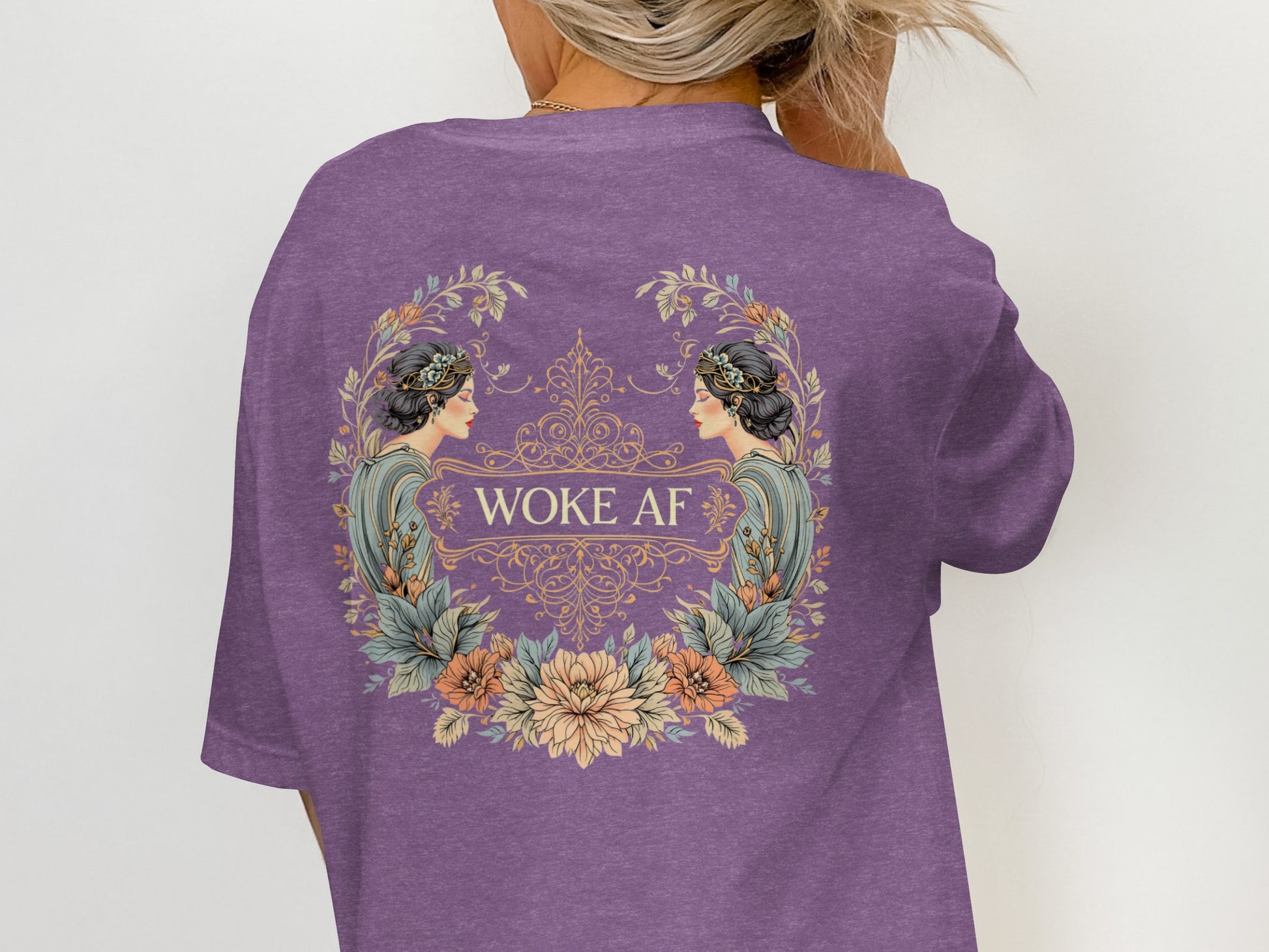Woke AF Aesthetic Design T-Shirt for Trendy Looks
