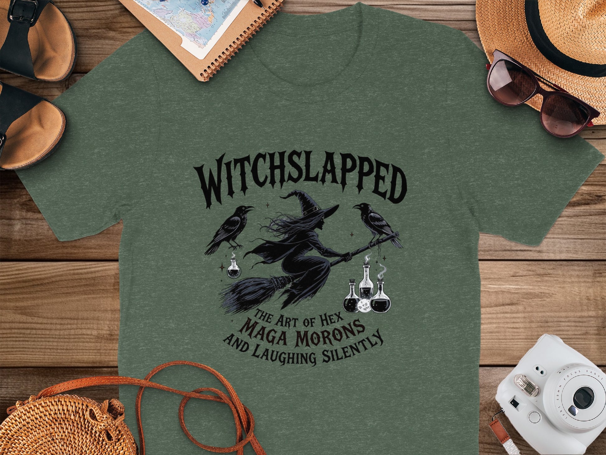 Witchslapped Funny Halloween T-Shirt for Enthusiasts Product