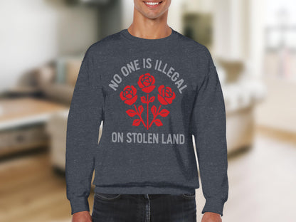 No One Is Illegal On Stolen Land Sweatshirt Product