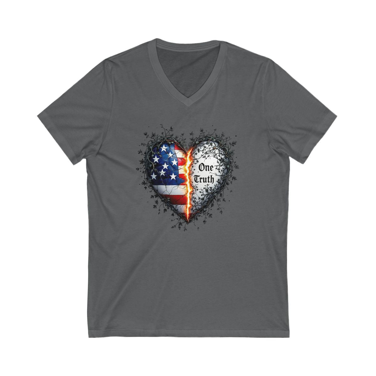 One Truth American Flag Heart Design T-shirt product type