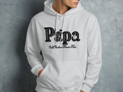 Stylish White Papa Hoodie with Unique Print product type