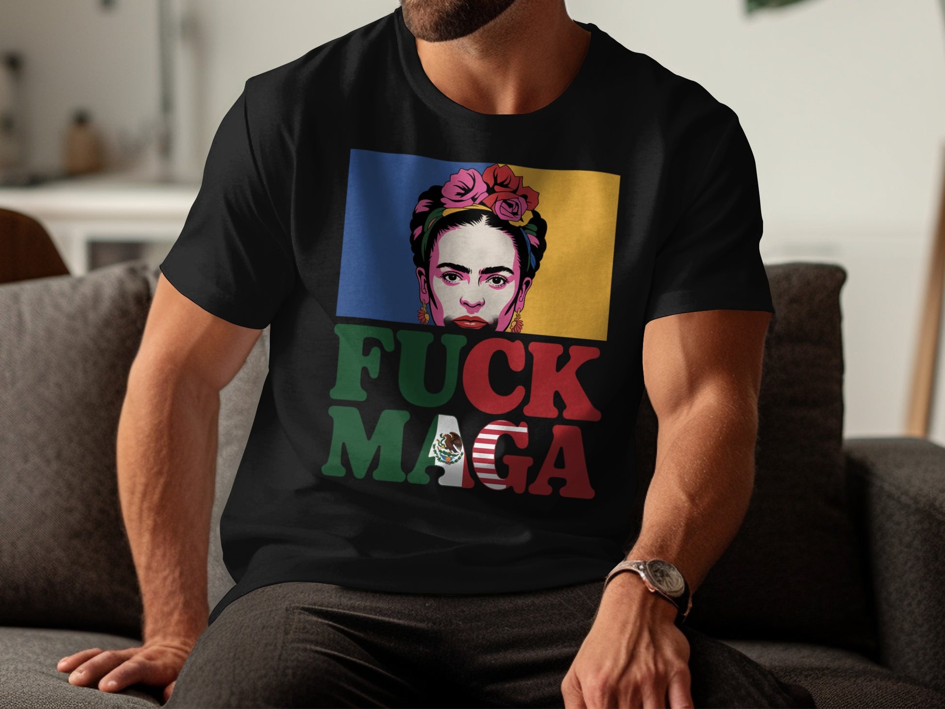 Colorful Fuck MAGA Graphic T-Shirt product