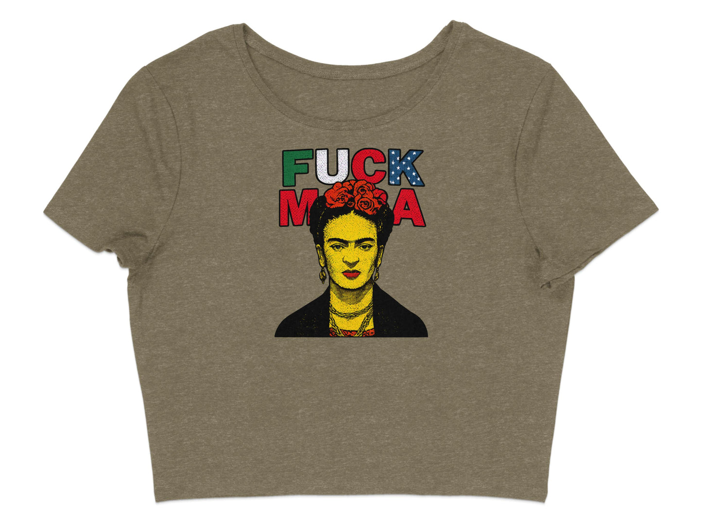 Bold Statement Frida Kahlo Graphic Crop Top product