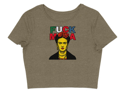 Bold Statement Frida Kahlo Graphic Crop Top product
