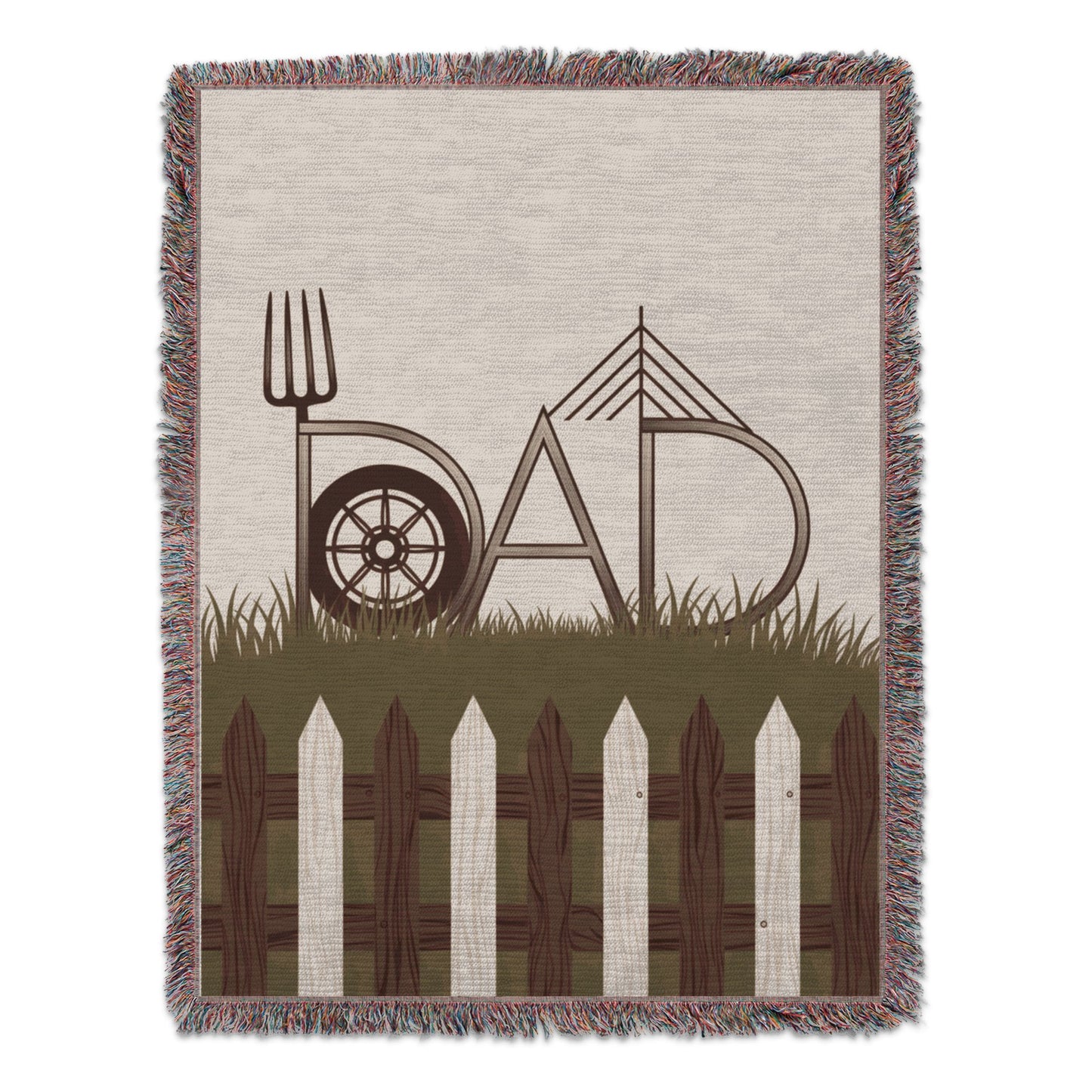 Unique Dad Garden Design Fence Themed Blanket product