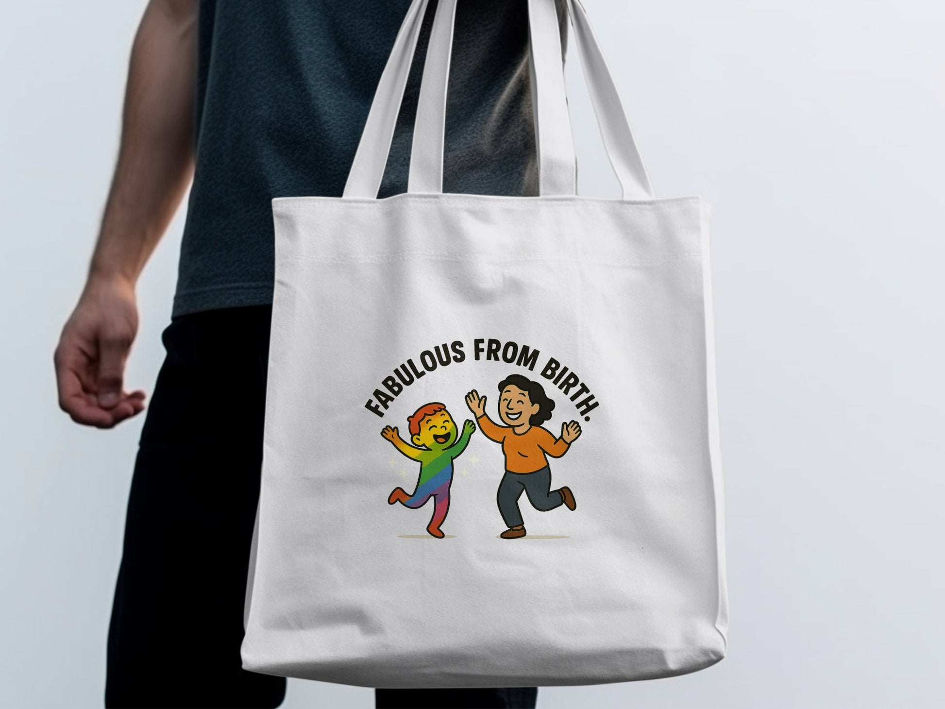 Fabulous From Birth Graphic Tote Bag product type