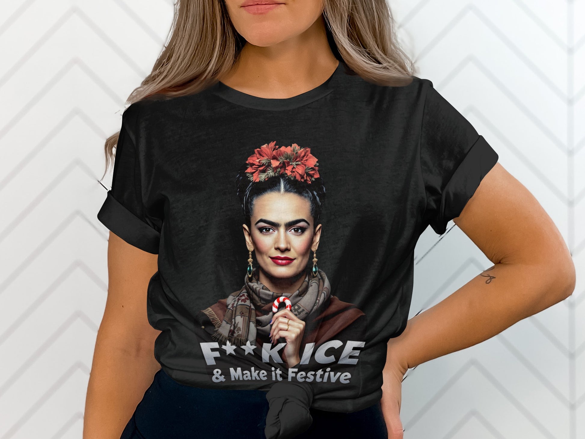 F**k Nice and Make It Festive Graphic T-shirt