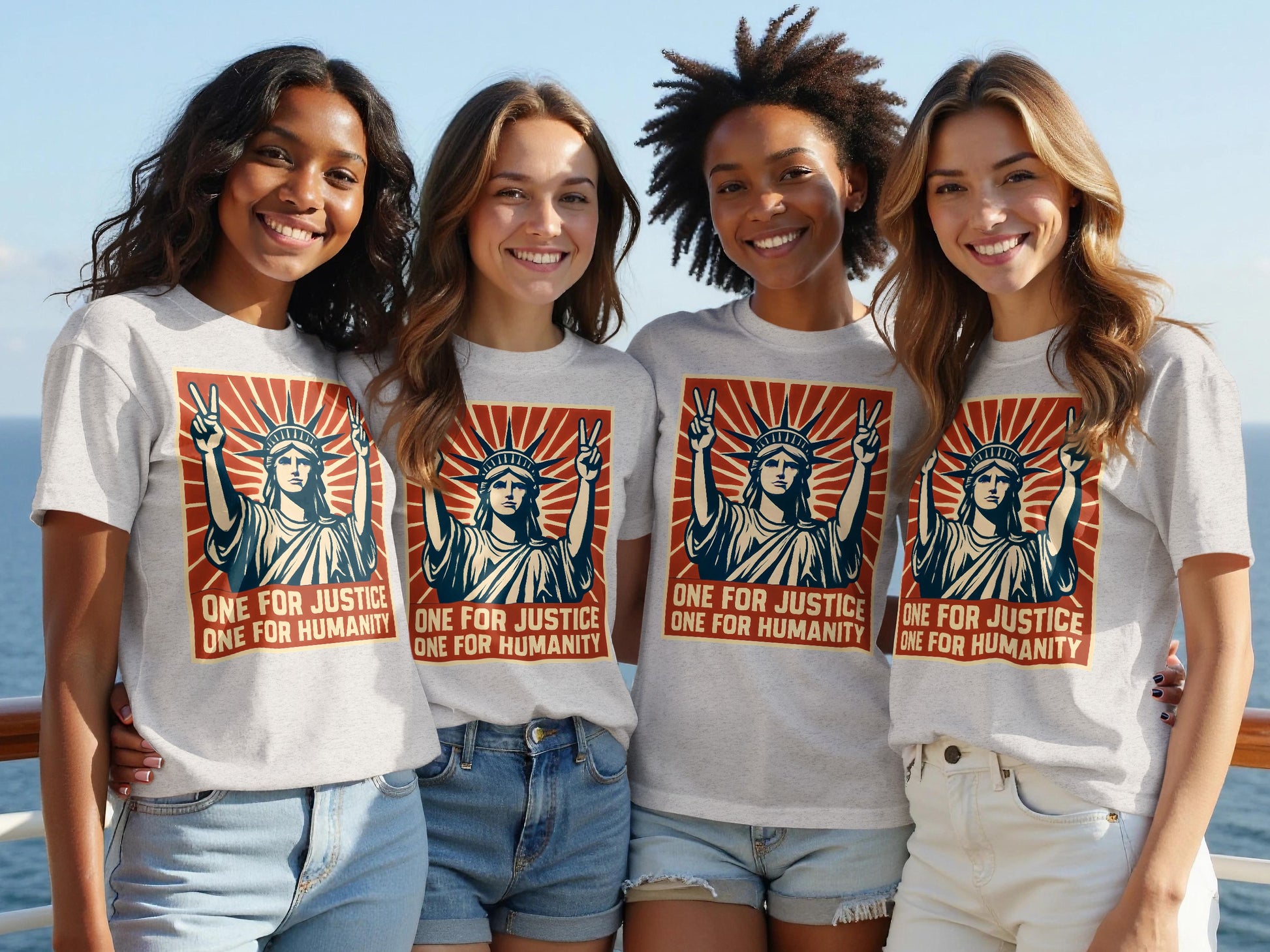 One For Justice One For Humanity Graphic T-shirt product type