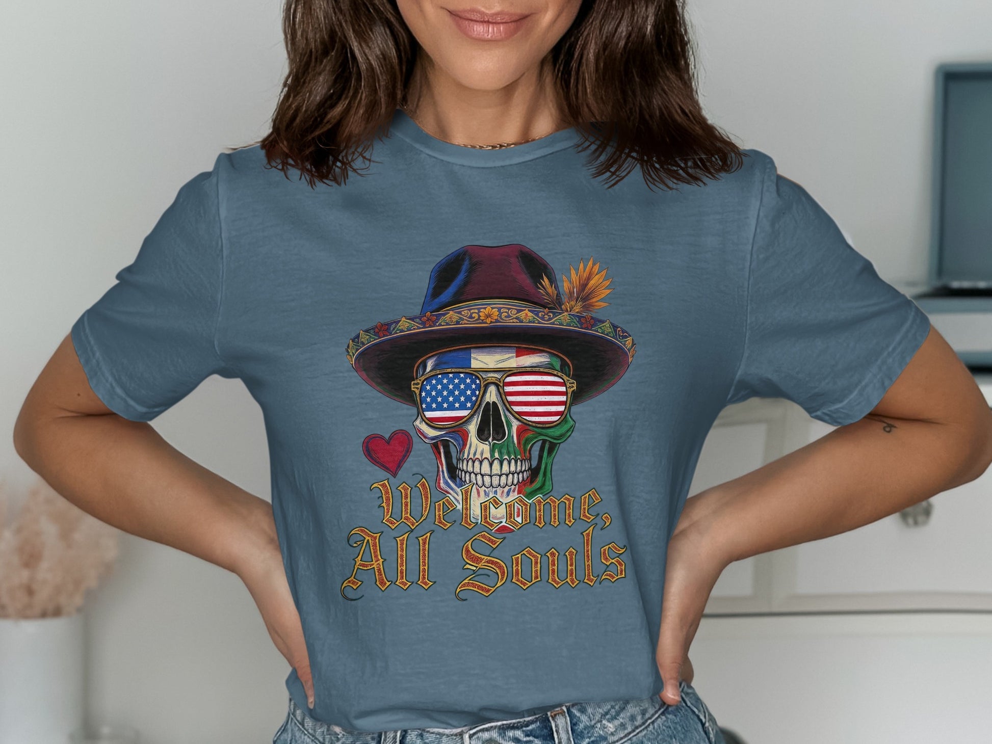 Welcome All Souls Skull Graphic T-Shirt product type