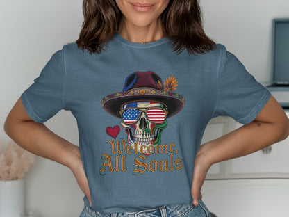 Welcome All Souls Skull Graphic T-Shirt product type