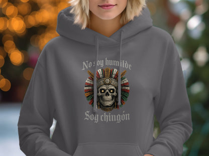 No Soy Humilde Soy Chingon Skull Hoodie product