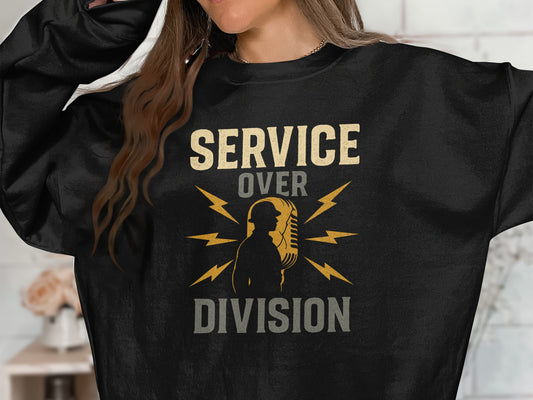 Service Over Division Graphic Sweatshirt product type