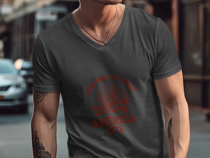 Border Free Stay Brave America 1776 Graphic T-Shirt product