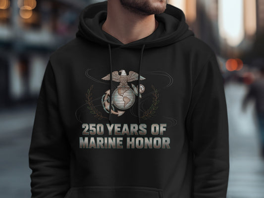 250 Years of Marine Honor Military Hoodie