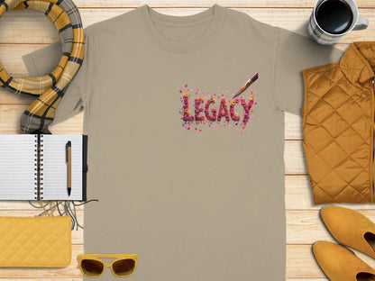 Legacy Design On Beige Background Shirt product type