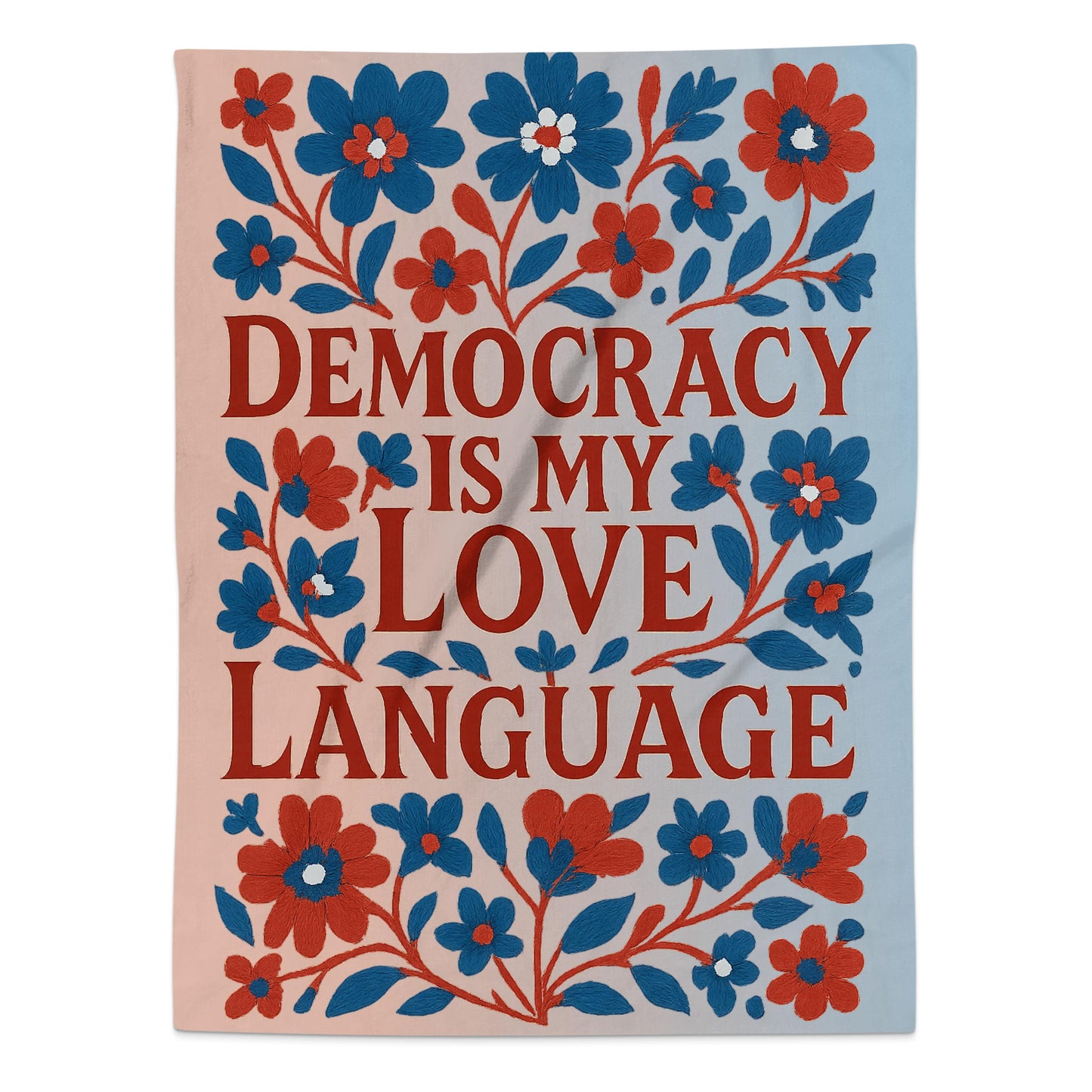 Democracy Is My Love Language Colorful Floral product