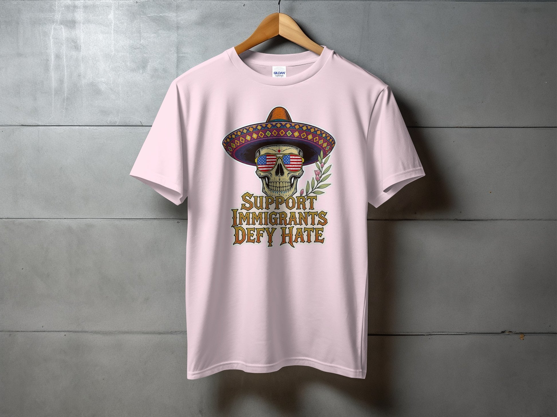 Support Immigrants Defy Hate Graphic T-Shirt product type