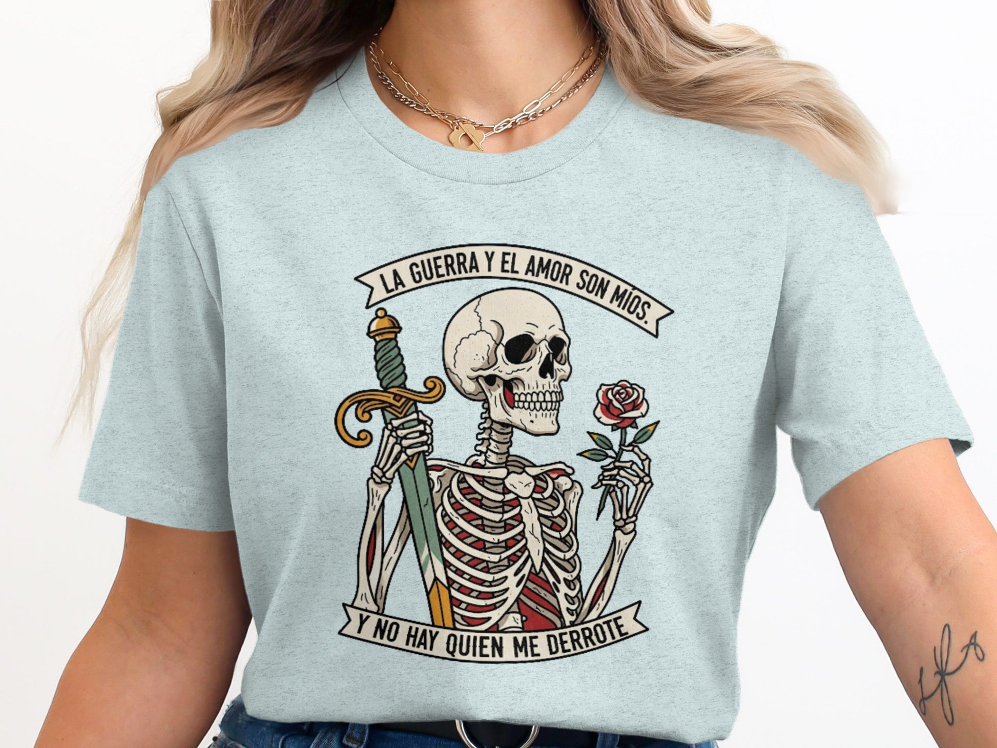 La Guerra Y El Amor Skeleton Graphic Tee product