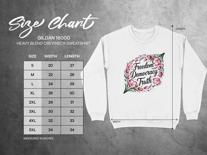Freedom Democracy Truth Sweatshirt product type